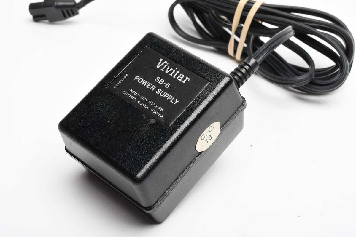 Vivitar SB-6 SB6 AC Adapter for 285 Series flashes, Tested, Great
