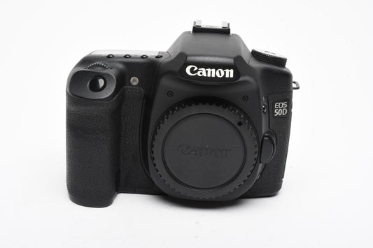 Canon EOS 50D DSLR Body w/2X Batts, charger, 4GB CF, Box, 14K Acts