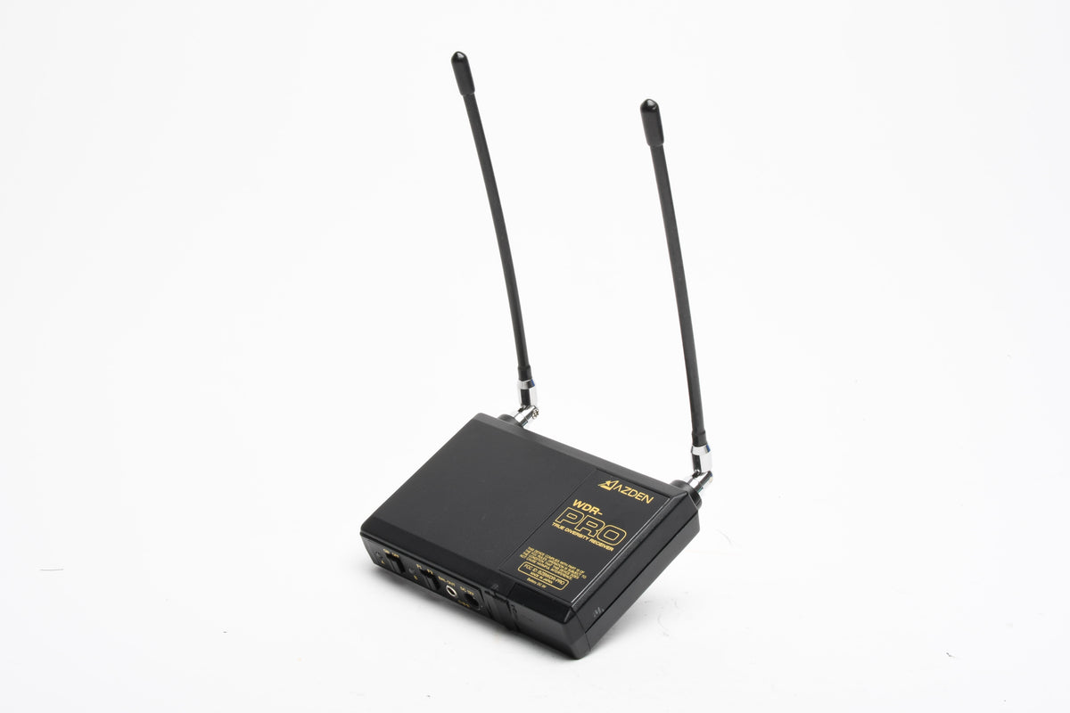 Azden WDR Pro + WM-Pro Wireless Transmitter & Receiver w/lapel Mic. and clip