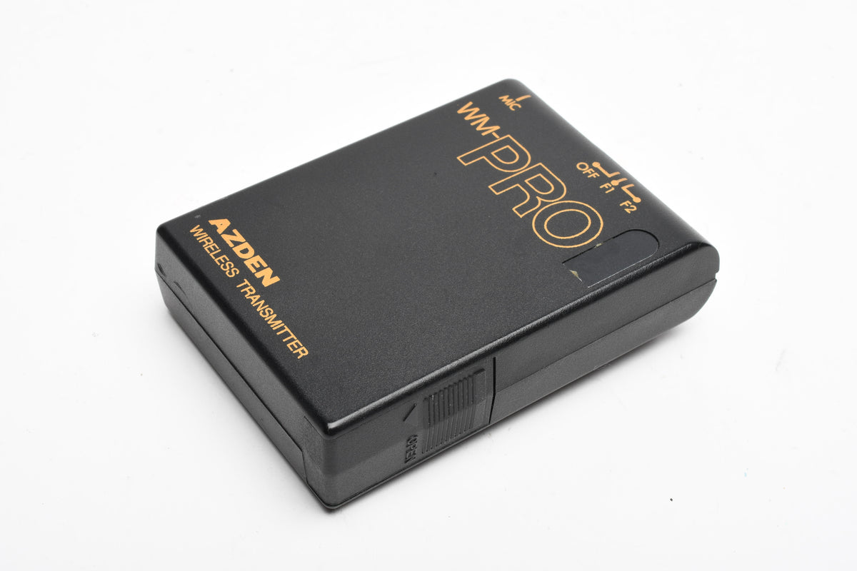 Azden WDR Pro + WM-Pro Wireless Transmitter & Receiver w/lapel Mic. and clip