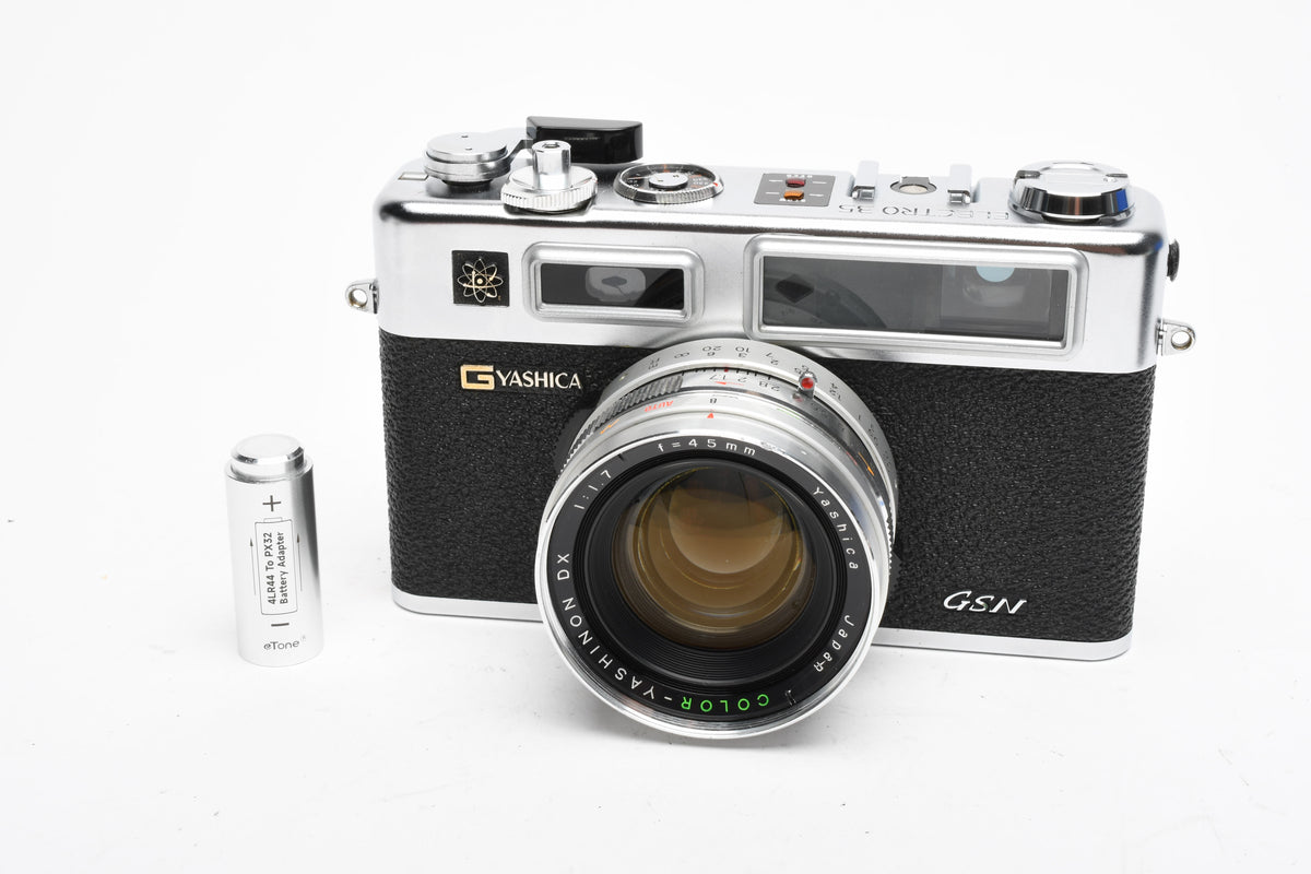 Yashica G Electro 35 GSN 35mm Rangefinder Camera w/45mm f1.7 lens,  New seals, *Read