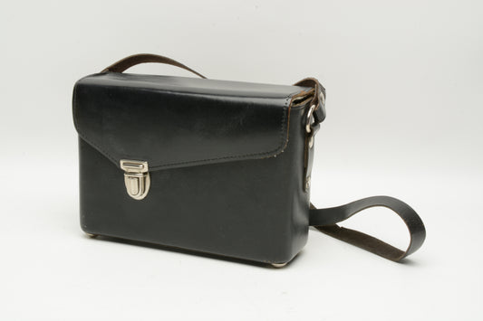 Belding leather case (Black) measures ~7x2.5x5", Nice