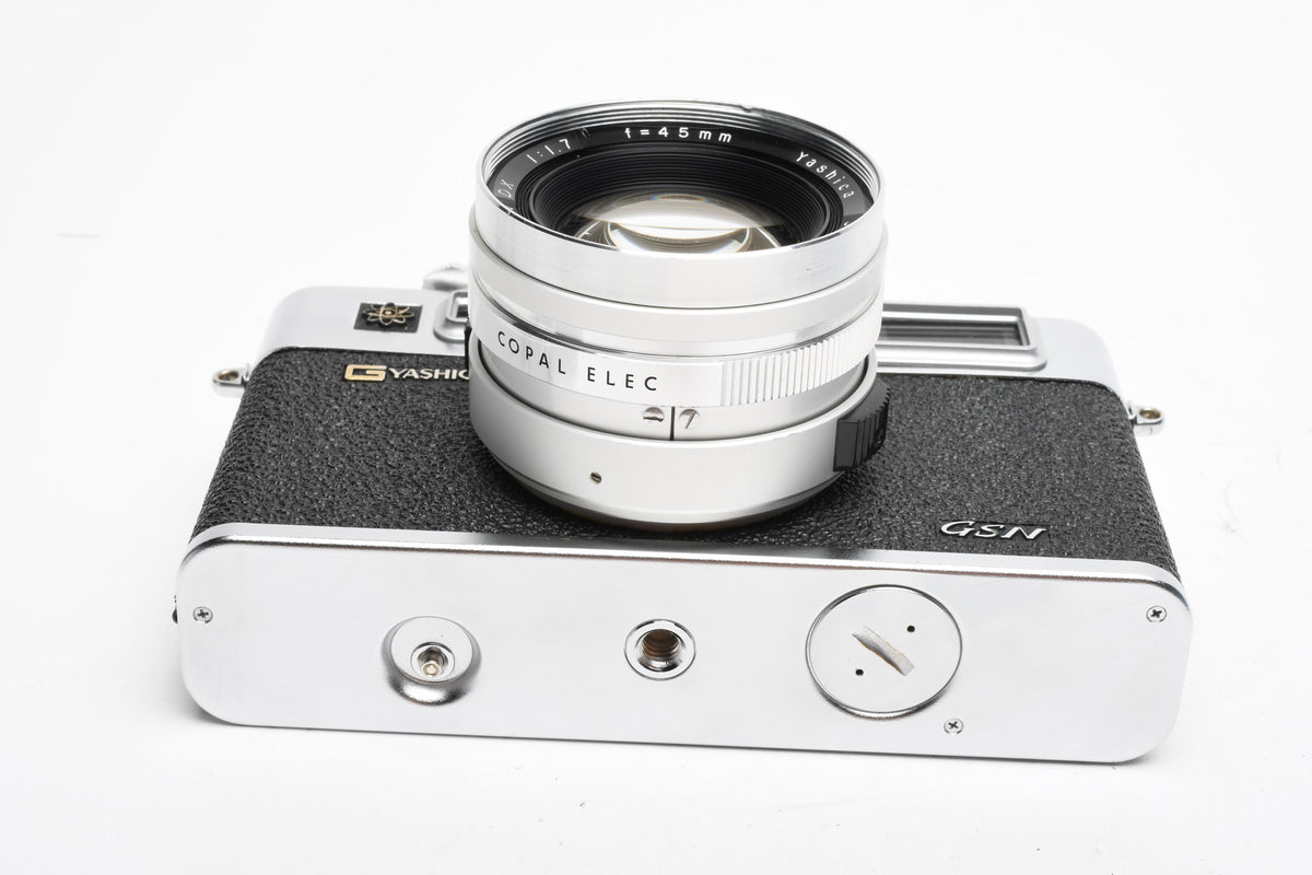 Yashica G Electro 35 GSN 35mm Rangefinder Camera w/45mm f1.7 lens,  New seals, *Read