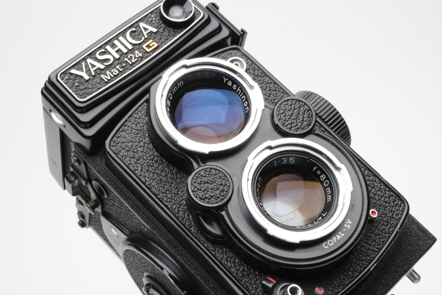 Yashica Mat 124G 120 TLR camera w/80mm f3.5 lens, tested, works great, good!