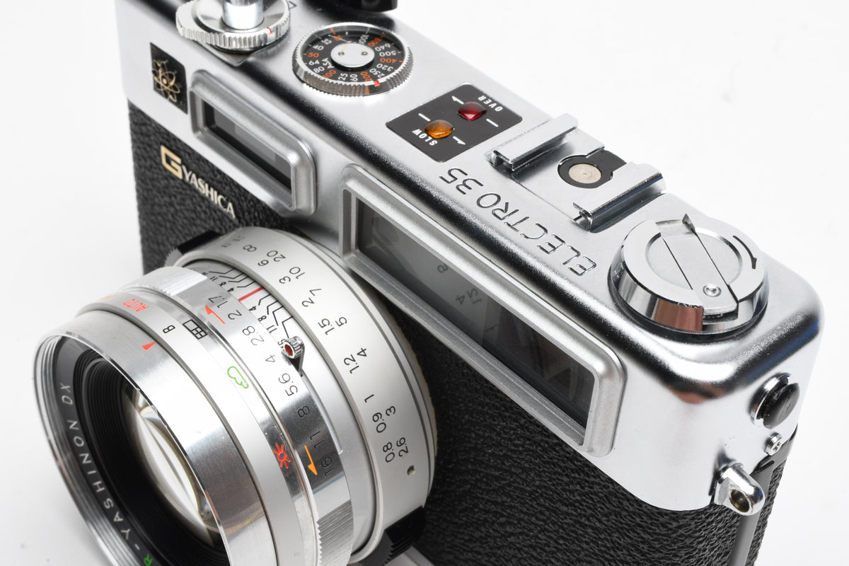 Yashica G Electro 35 GSN 35mm Rangefinder Camera w/45mm f1.7 lens,  New seals, *Read