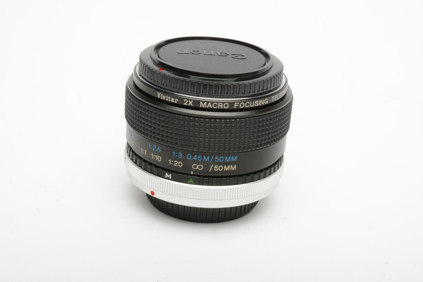 Vivitar 2X 7-Element macro extender for Canon FD in case, Great!