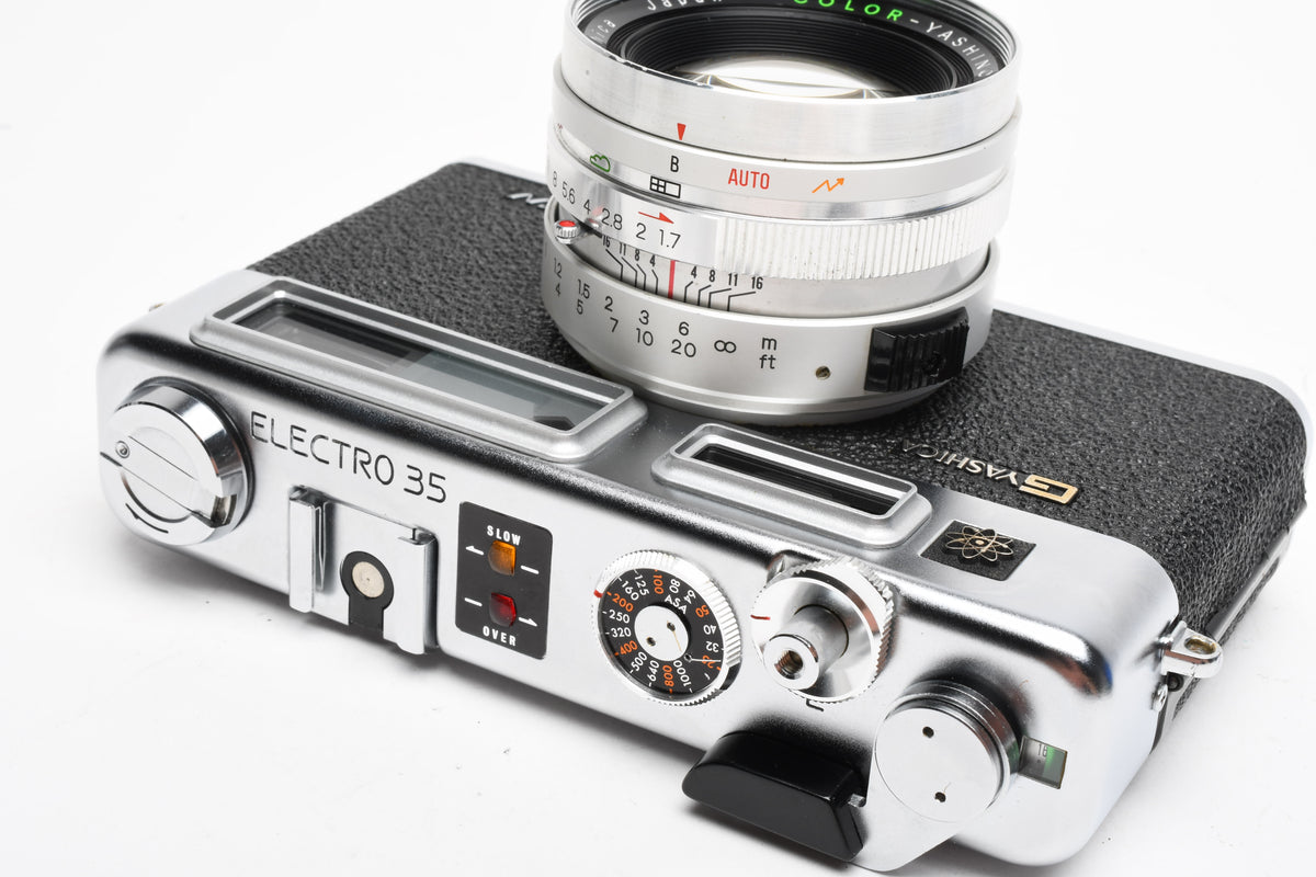 Yashica G Electro 35 GSN 35mm Rangefinder Camera w/45mm f1.7 lens,  New seals, *Read