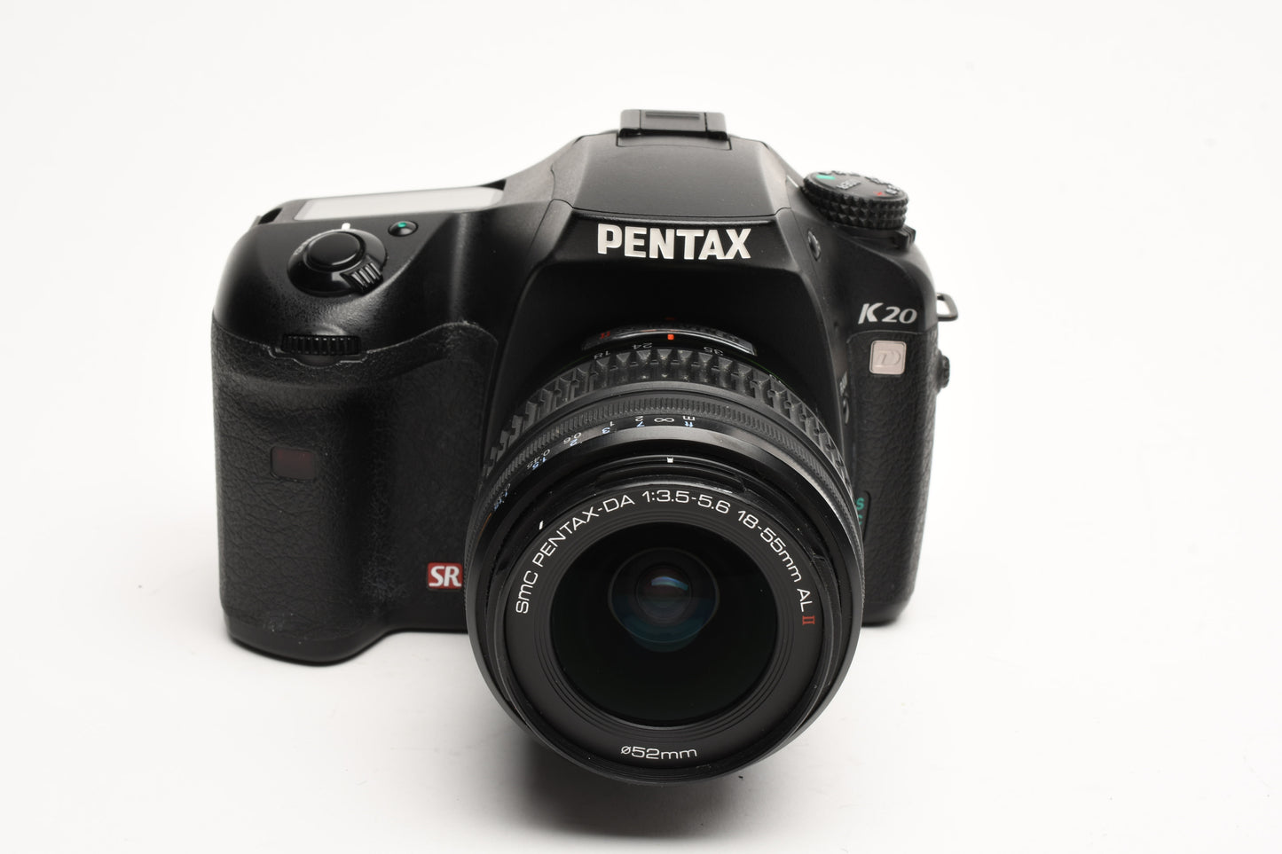 Pentax K20D DSLR Body w/18-55mm zoom, 2X Batts+charger, Only 8409 Acts