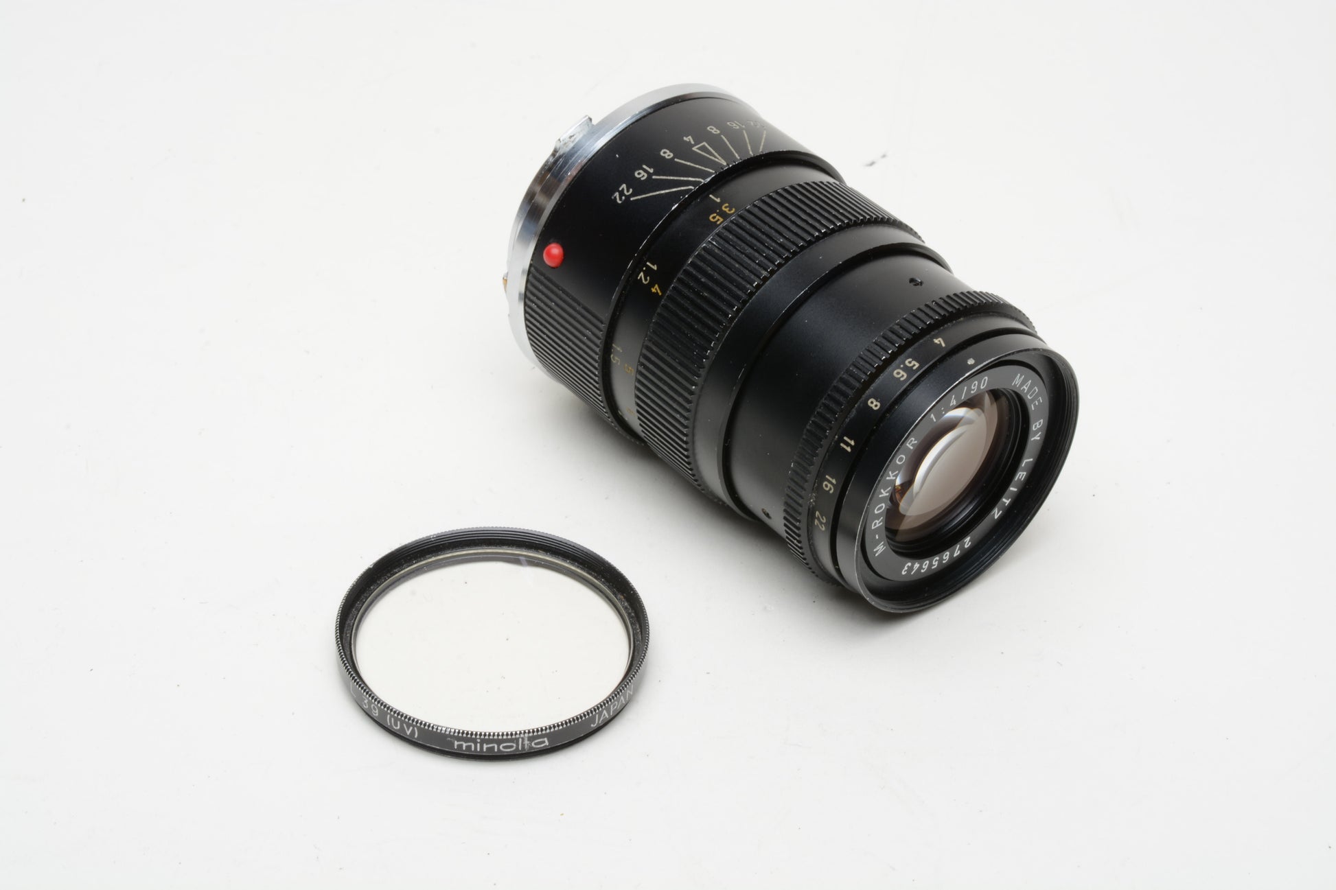 Minolta M-Rokkor 90mm f4 Lens - Leica M Mount For CL CLE w 