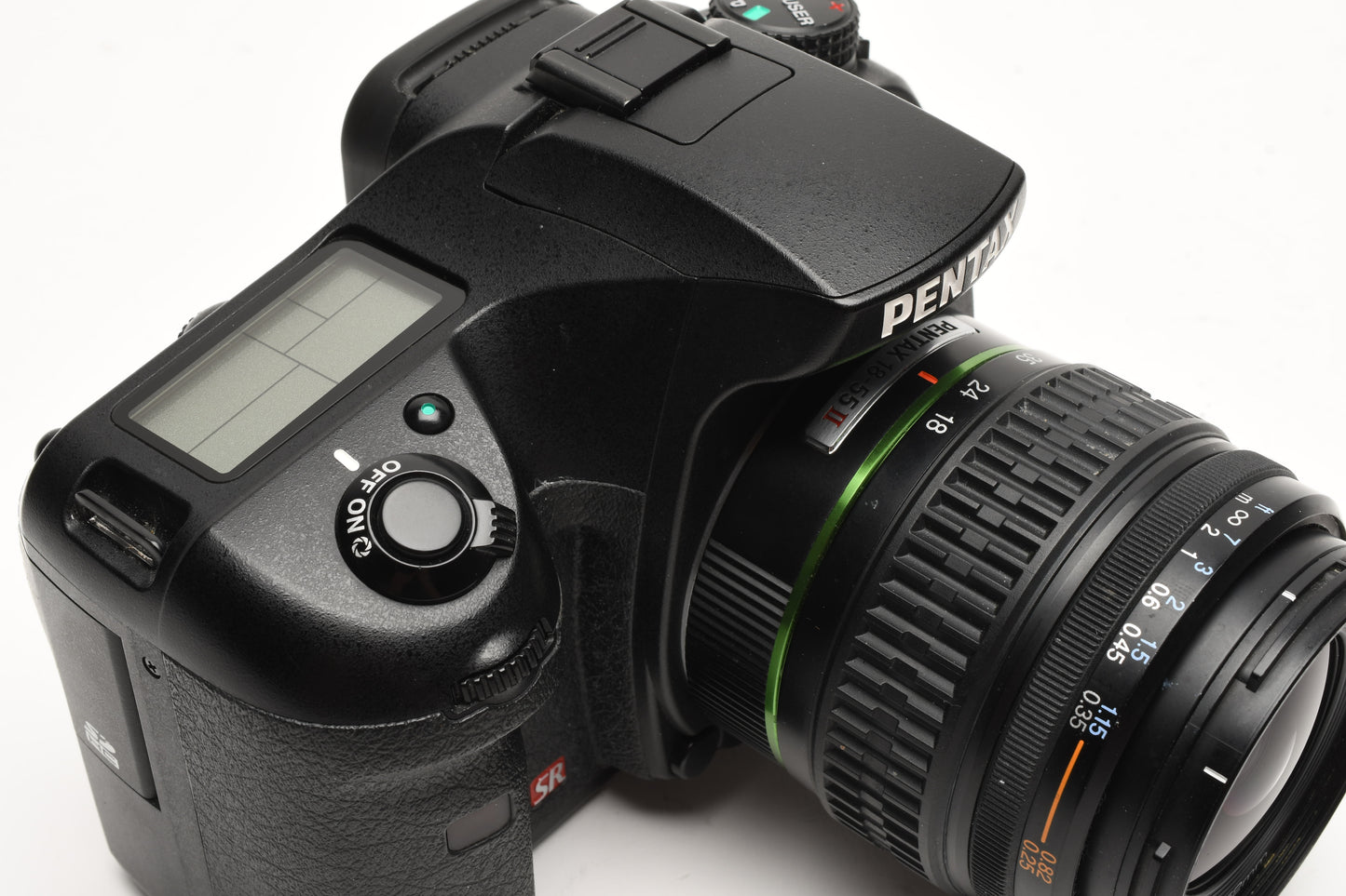 Pentax K20D DSLR Body w/18-55mm zoom, 2X Batts+charger, Only 8409 Acts