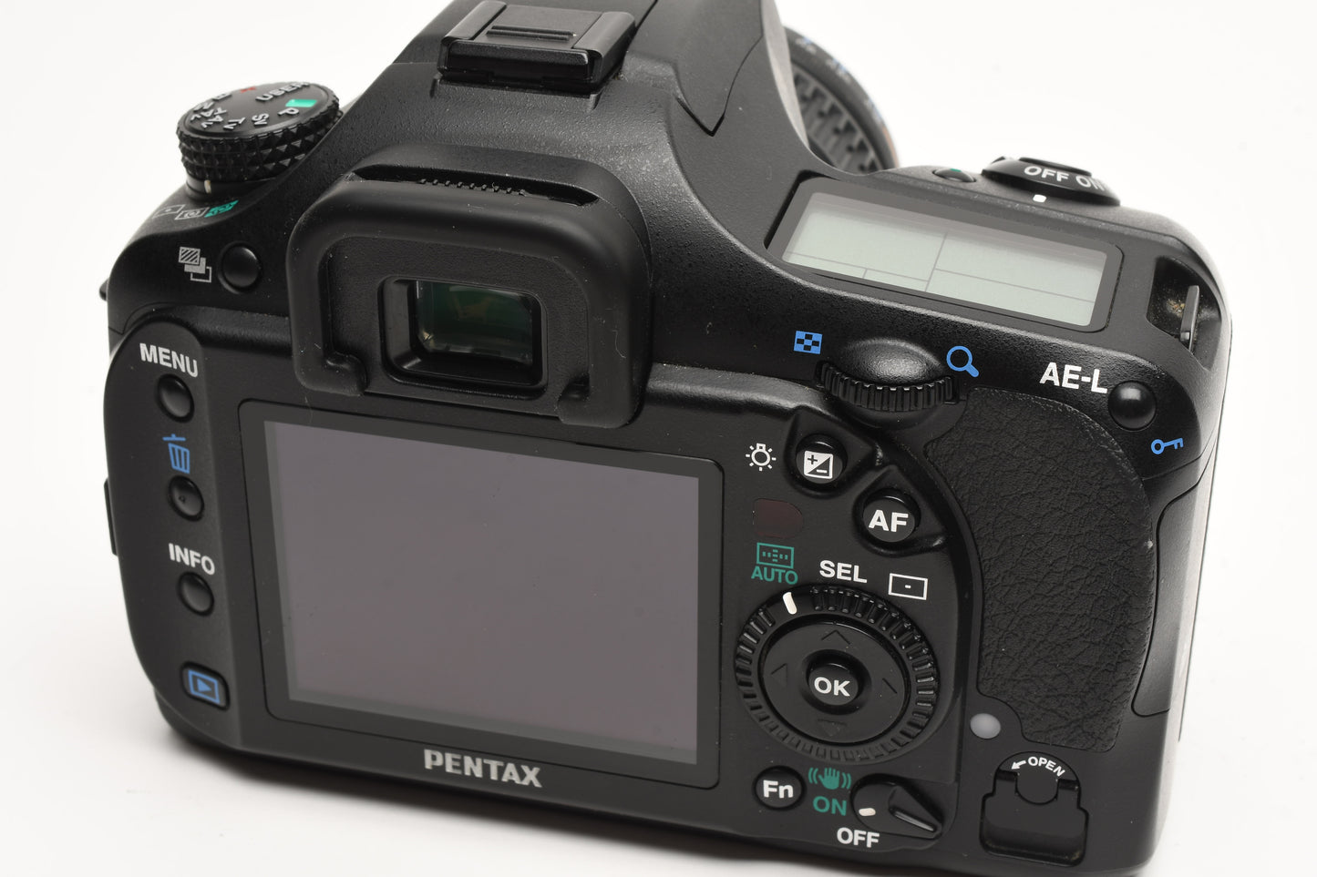 Pentax K20D DSLR Body w/18-55mm zoom, 2X Batts+charger, Only 8409 Acts