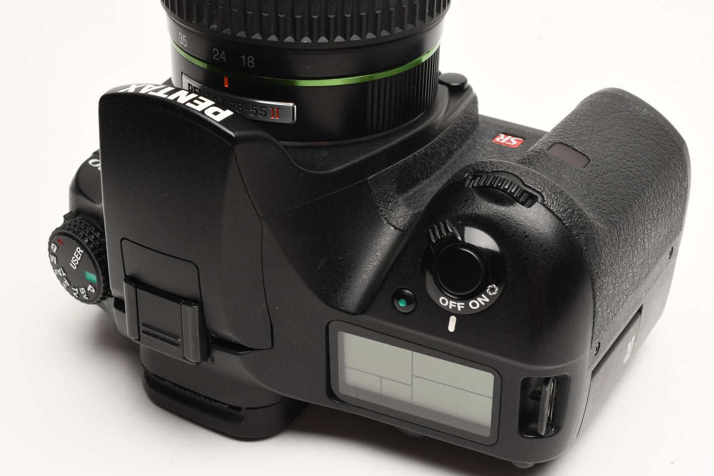 Pentax K20D DSLR Body w/18-55mm zoom, 2X Batts+charger, Only 8409 Acts