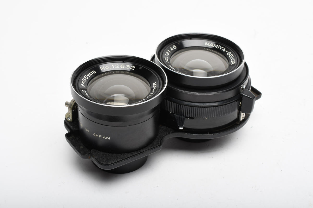Mamiya 55mm f4.5 TLR lens, Clean and sharp!  Nice