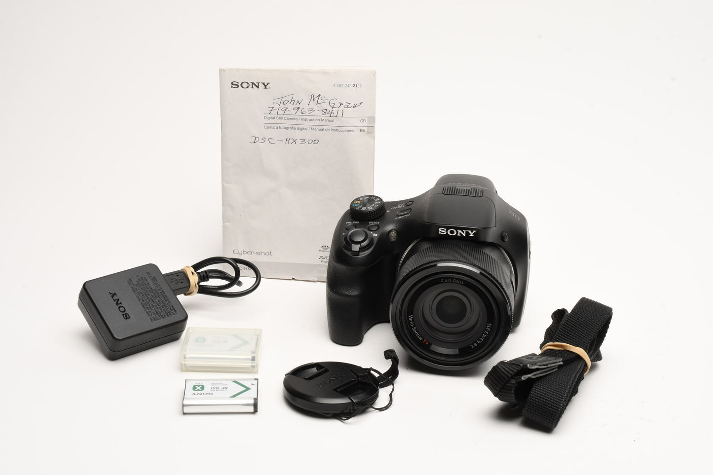 Sony DSC-HX300 20.4MP Digital Point&Shoot w/50X Zoom, 2Batts, Tested