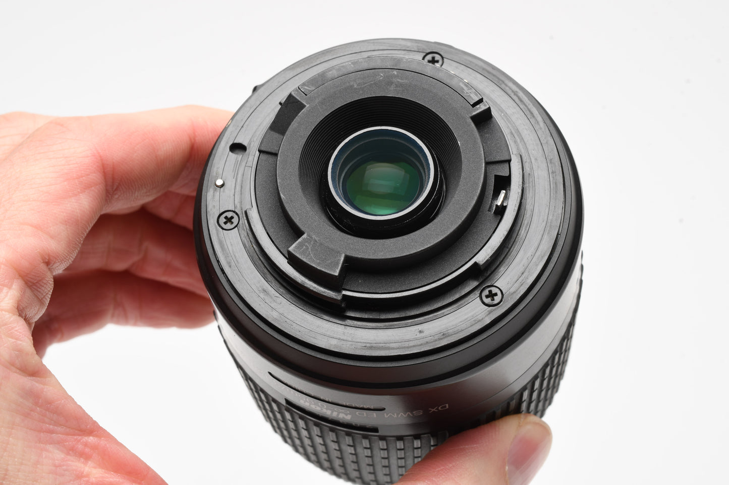 Nikon AFS Nikkor 55-200mm F4-5.6G ED DX VR zoom lens, caps, hood, Nice