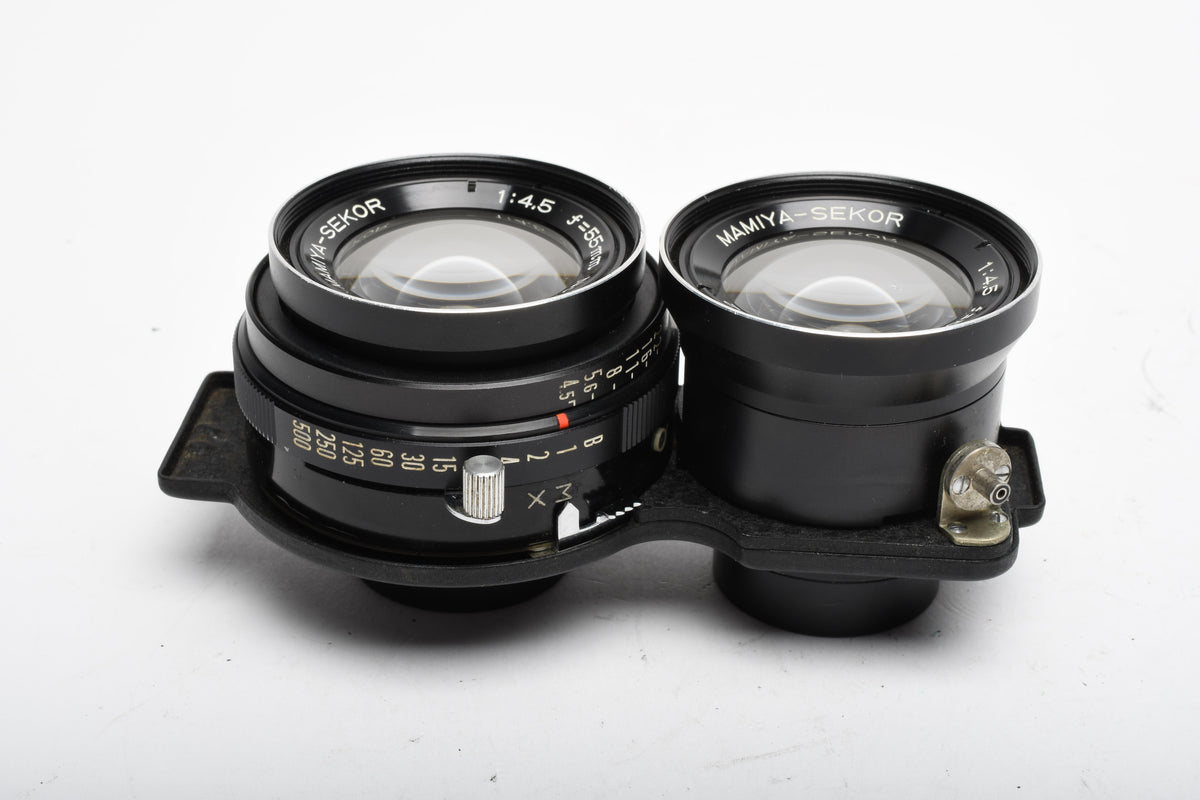 Mamiya 55mm f4.5 TLR lens, Clean and sharp!  Nice
