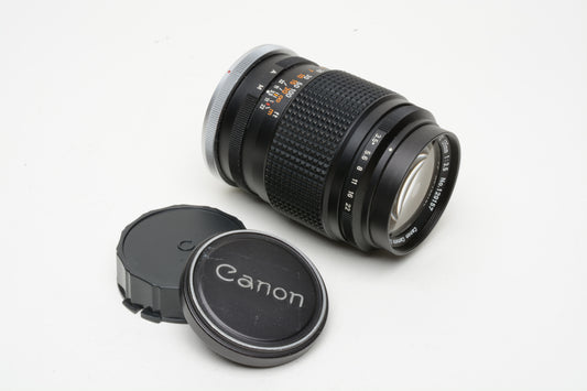 Canon 135mm F3.5 FL Breech Mount Lens, Caps, Clean