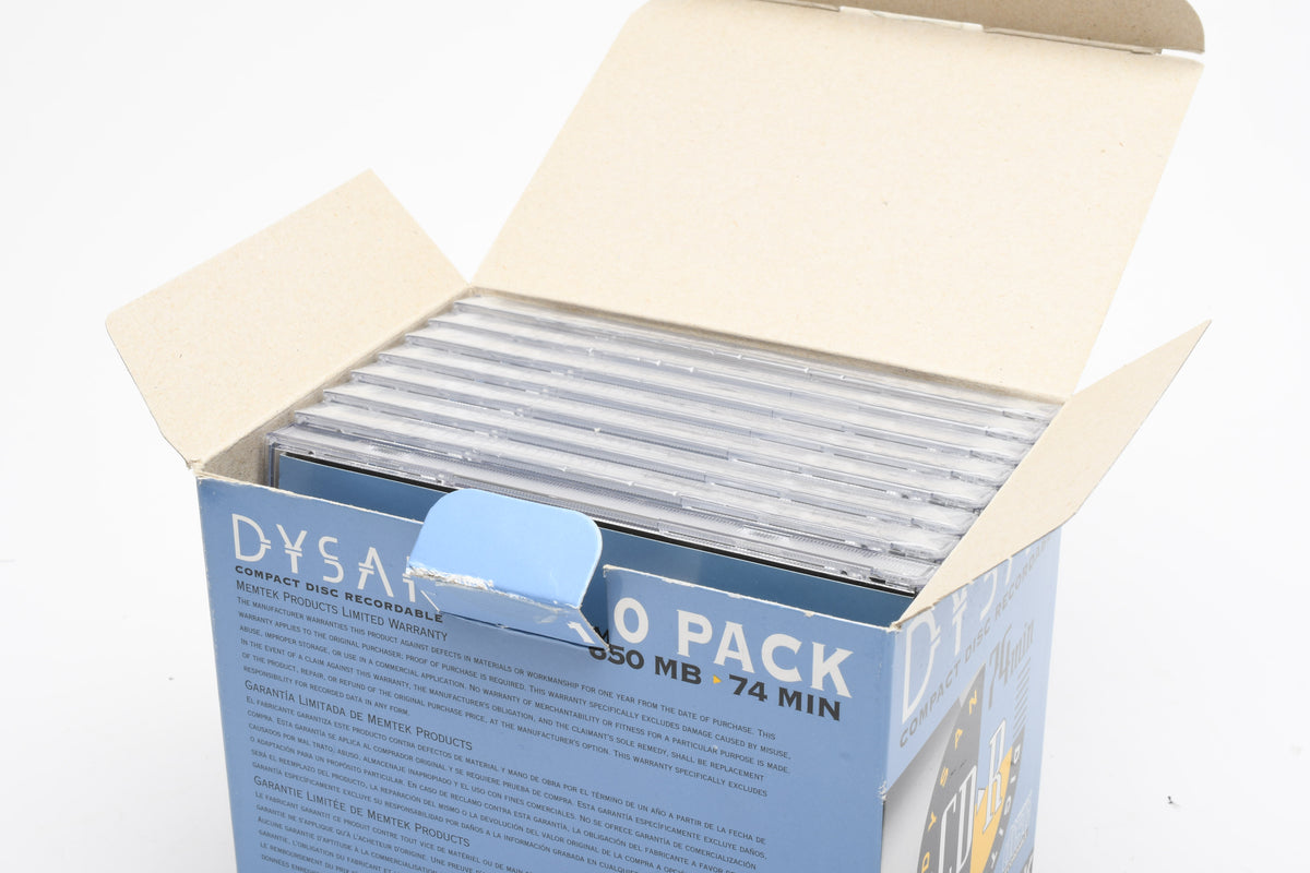 8X Dysan CD-R 650B 74min Recordable CDs Individually wrapped, New
