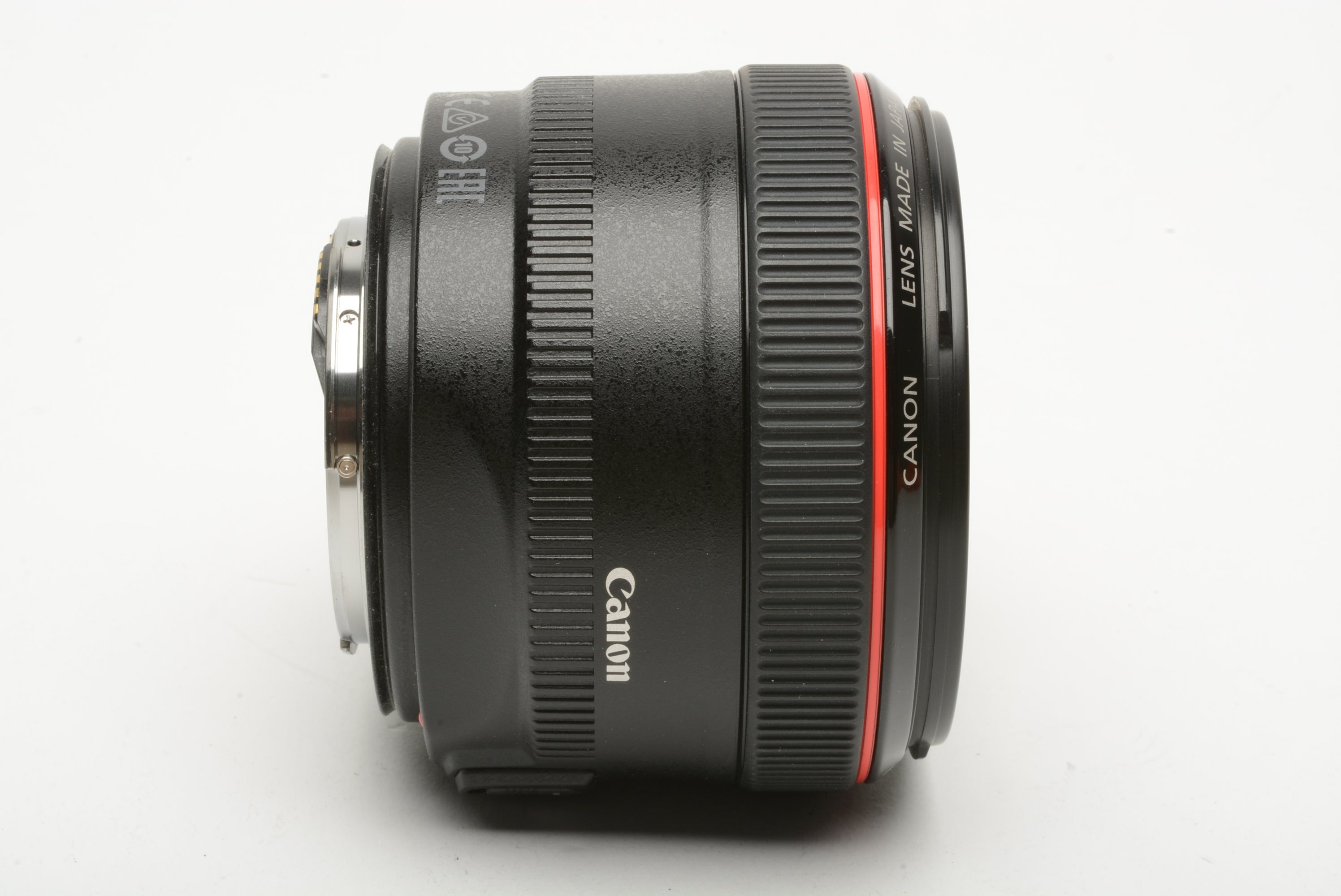 Canon EF 50mm f1.2L USM prime lens, hood, caps, pouch, clean ...