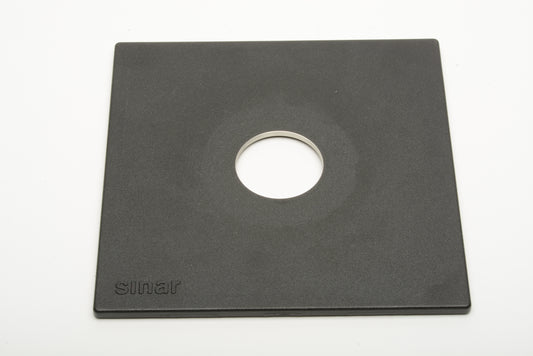 Sinar Lens Board 5.5" square w/Copal 0 Opening for 4x5 camera