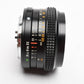 Konica Hexar 28mm f3.5 wide angle lens w/Skylight, Hood, Caps, Cases