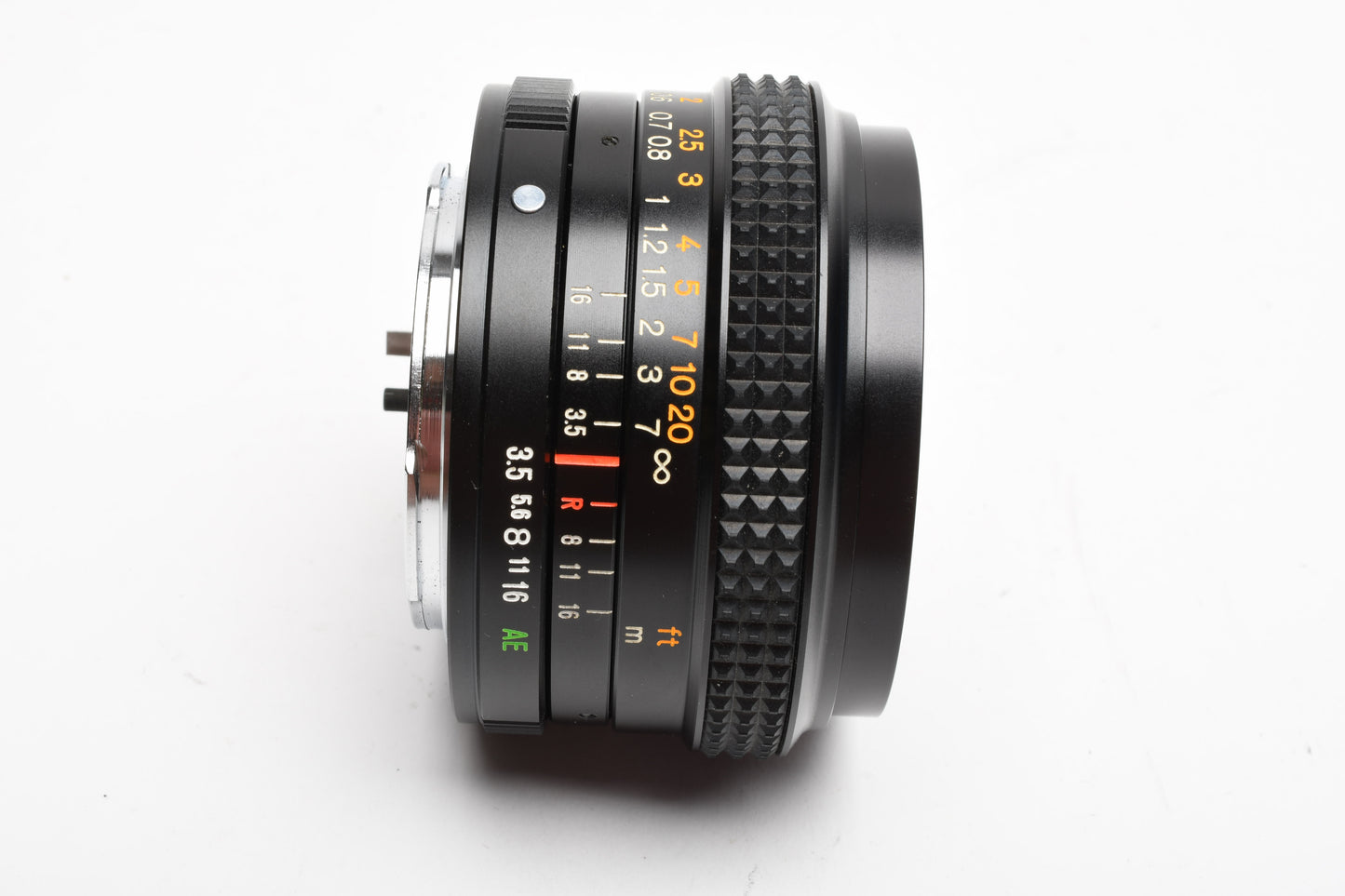 Konica Hexar 28mm f3.5 wide angle lens w/Skylight, Hood, Caps, Cases