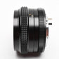 Konica Hexar 28mm f3.5 wide angle lens w/Skylight, Hood, Caps, Cases