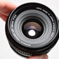 Konica Hexar 28mm f3.5 wide angle lens w/Skylight, Hood, Caps, Cases