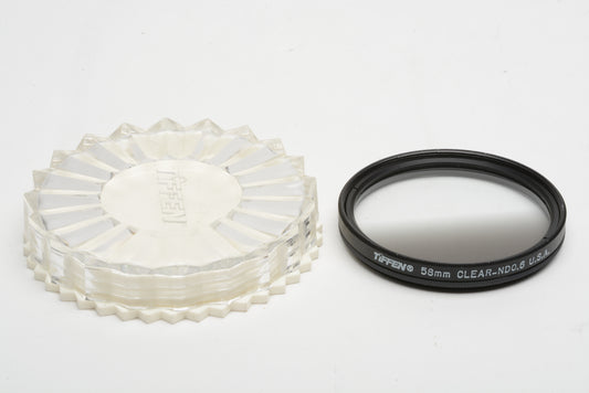 Tiffen 58mm Graduated Clear - ND .6 (2 stop) Filter - Nice and clean