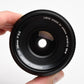 Konica Hexar 28mm f3.5 wide angle lens w/Skylight, Hood, Caps, Cases