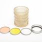Set of 3X Kodak filters + Adapter ring in jewel cases