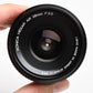 Konica Hexar 28mm f3.5 wide angle lens w/Skylight, Hood, Caps, Cases
