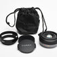 Panasonic Lumix 20mm f1.7 G lens, Very clean, w/Pouch + Hood