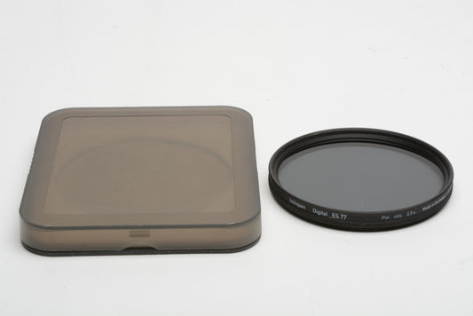 Heliopan ES77 Pol 2.5X Circular Polarizing filter in jewel case, Mint-