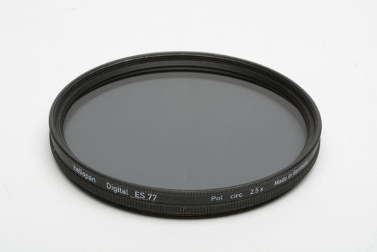 Heliopan ES77 Pol 2.5X Circular Polarizing filter in jewel case, Mint-