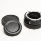 Nikon FTZ II Mount Adapter, caps, Mint-