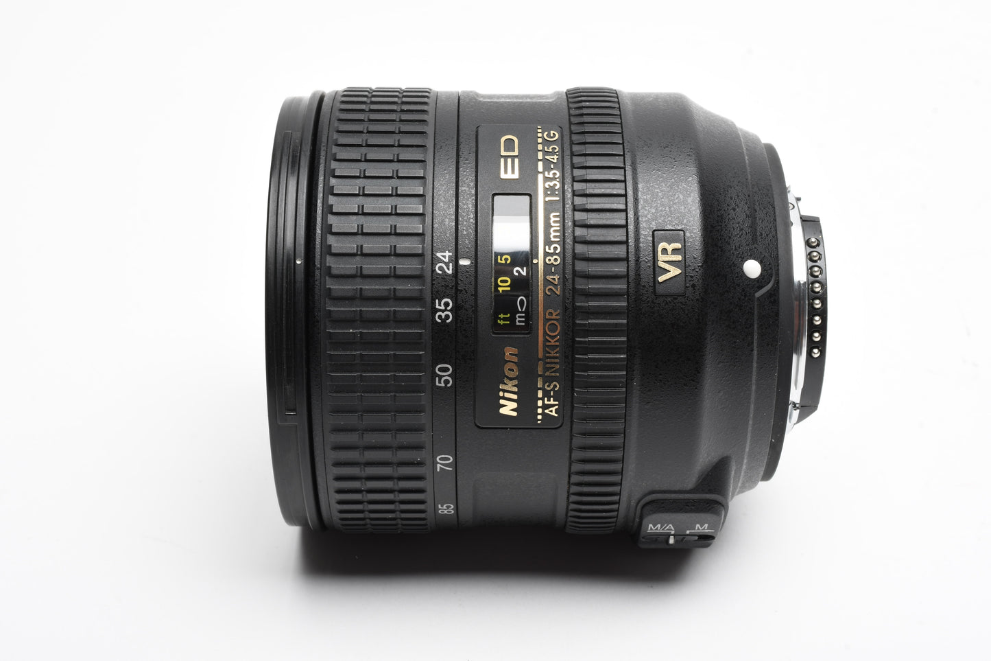 Nikon Nikkor AFS 24-85mm f3.5-4.5G ED VR zoom lens, Caps, Hood, Good