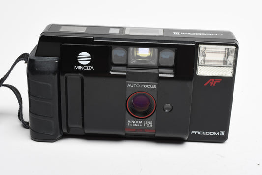 Minolta Freedom III 35mm Point&Shoot camera w/35mm f2.8 lens, Great!