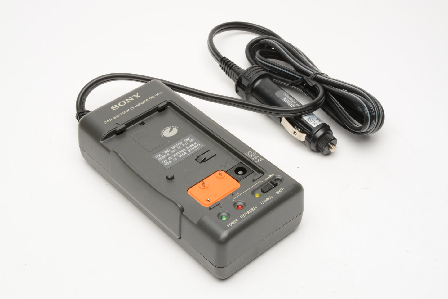 Sony Car Battery Charger DC-S10 for 8mm Video8 Camcorders, NIB