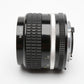 Nikon Nikkor Ai-s 35mm f2 Wide Angle prime lens, Caps+L1Bc, Mint-