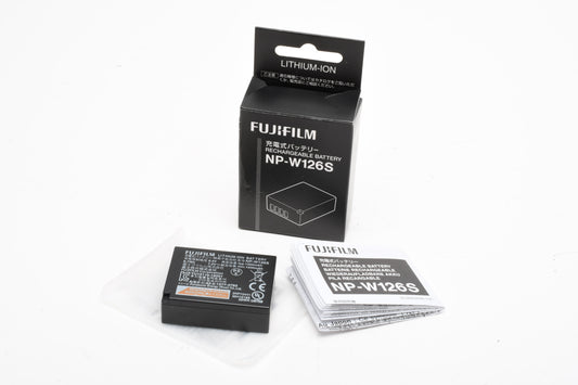 Fujifilm NP-W126S Battery, Genuine, Barely Used, Boxed