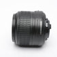 Nikon AF-S 18-55mm f3.5-5.6G II compact zoom lens, caps, Mint-