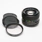 Canon 50mm f1.4 N FD mount lens, very clean and sharp, caps + Canon UV