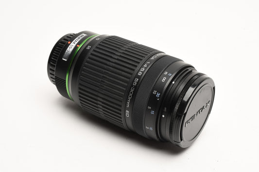 Pentax SMC-DA 55-300mm f4-5.8 ED Tele zoom lens, PL filter, Great!