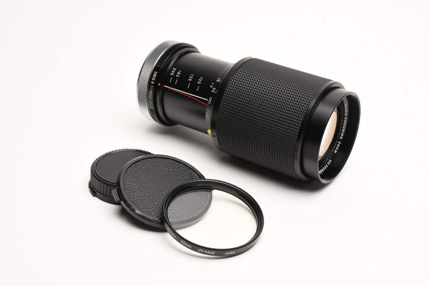 Vivitar 75-205mm f3.8 zoom lens, caps, UV, smooth, Canon FD Nice!!