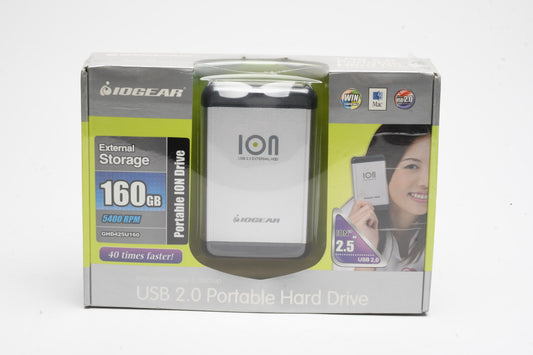 IOGear USB Portable 160GB Hard Drive 5400 RPM GHD425U160, NIB