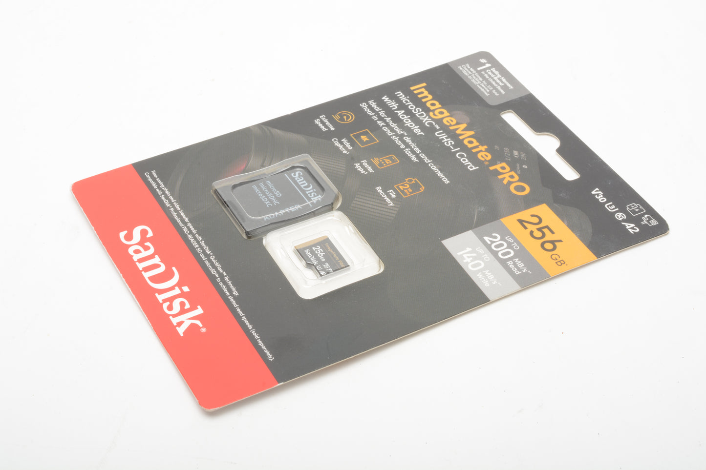 Sandisk ImageMate Pro 256GB Micro SDXC UHS-I Memory Card, New
