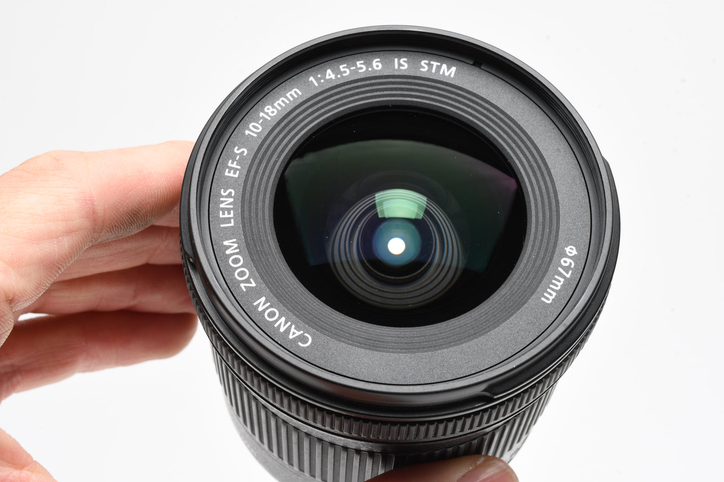 Canon EFS 10-18mm f4.5-5.6 IS STM Zoom Lens, w/Caps+UV+Hood, Mint-