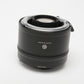 Nikon AF-S Teleconverter TC-20EIII 2x w/Caps, Mint-