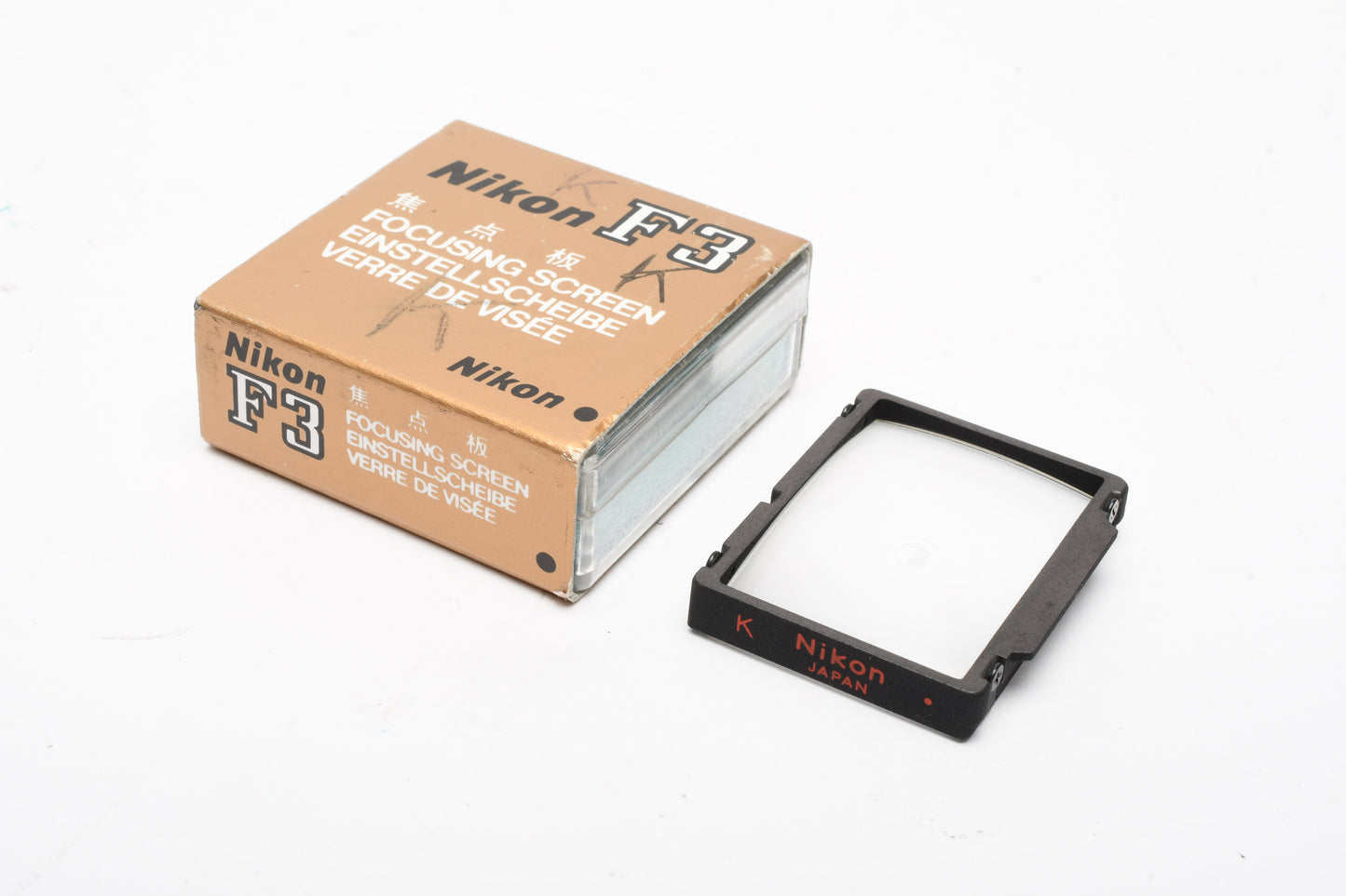 Nikon F3 Split Image Focusing Screen Type K Red Dot in box/Case for F3 Series